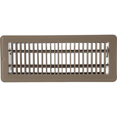Home Impressions 2-1/4 In. x 12 In. Brown Steel Floor Register 1FL0212BR-NH